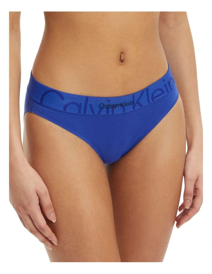 Best Sale π Calvin Klein Embossed Icon Cotton π Bikini Brief In Blue 𧨠- Image 3