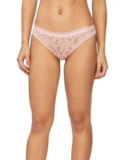 Brand new 😍 Calvin Klein Ck One Lace 👙 Bikini Brief In Pink Shell ❤️