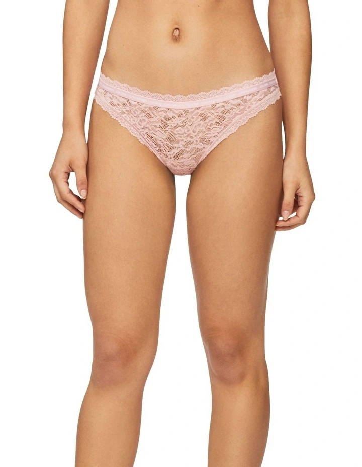 Brand new π Calvin Klein Ck One Lace π Bikini Brief In Pink Shell β€οΈ