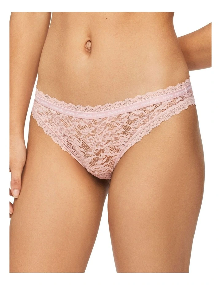 Brand new π Calvin Klein Ck One Lace π Bikini Brief In Pink Shell β€οΈ - Image 3