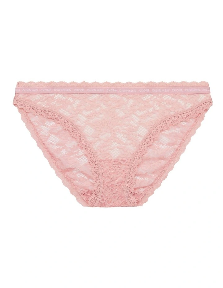Brand new π Calvin Klein Ck One Lace π Bikini Brief In Pink Shell β€οΈ - Image 4