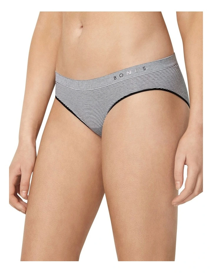 Promo π Bonds Seamfree Mini Stripe π Bikini Brief In Black And White βοΈ - Image 2